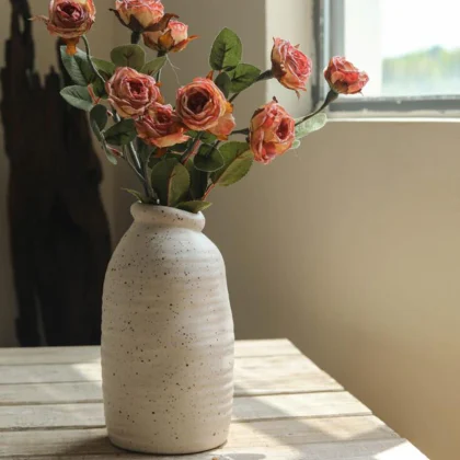 Ceramics Vase Retro Vases Home Decor Flower Vase, Shape 1